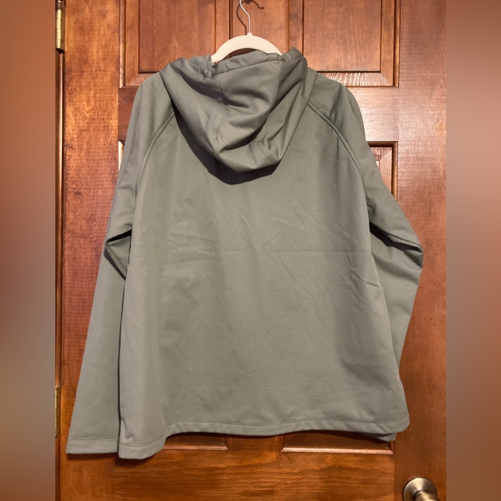 NWT 32 Degrees Heat Softshell Hoodie Jacket Olive Green Full Zip LARGE - Picture 4 of 9